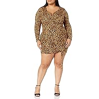 Forever 21 Women's Plus Size Leopard Print Mini Dress