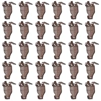 Claw Drywall Picture Hanger, 30Pcs Nail-Free Picture Hangers Easy Tool-Free Drywall Art Hanger Hooks for Photo Frame, Small Mirrors, Artworks (Brown)