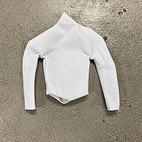 1/12 Scale Miniature Custom Handmade White Long Sleeve Compression Shirt for Mezco Marvel Legends Action Figure