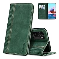 Case for Xiaomi Poco X4 GT/Redmi Note 12T Pro/11T Pro+/11T Pro PU Leather Flip Wallet Case with Magnetic Closure Kickstand Card Slots Folio Phone Case Cover Shockproof Green