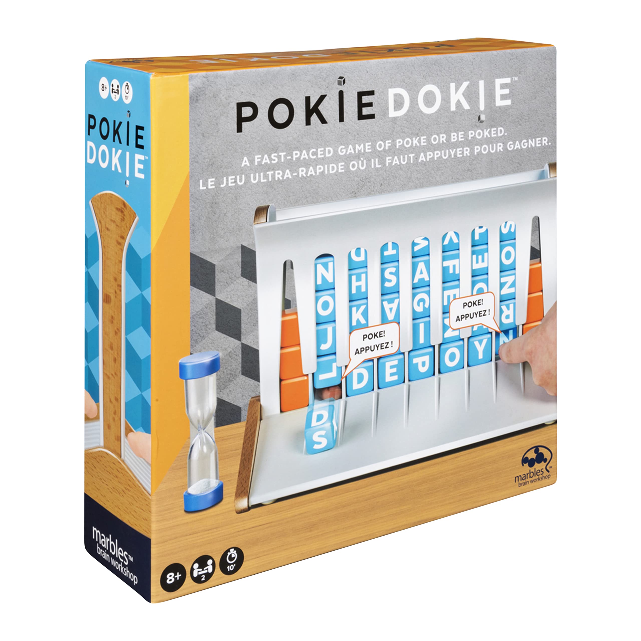 Marbles Pokie Dokie Game Brain Workshop, Fast-Paced Word Building Game for Kids and Adults Aged 8 and Up
