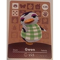 Nintendo Animal Crossing Happy Home Designer Amiibo Card Gwen 125/200 USA Version
