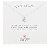 Dogeared Good Vibes Only Sun Pendant Necklace, 16