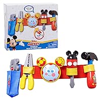 Disney Mickey Toodles Talk'n Toolbelt and Kids Play Tool Accessories for Dress Up and Pretend Play, Kids Toys for Ages 3 Up by Just Play
