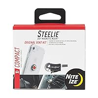 Nite Ize Steelie Original Vent Kit - Magnetic Phone Mount for Car Vents - Car Phone Holder Mount - Car Dashboard and Cell Phone Accessories - Phone Mount with Neodymium Magnets
