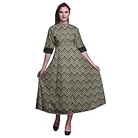 Bimba Ladies Button Down Print Dress A-Line Cocktail Party Fashion Shirt Dress