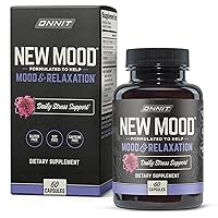 New Mood - Occasional Stress Relief, Sleep and Mood Support Supplement, 60 Count