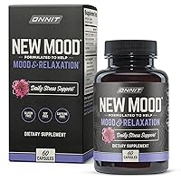 ONNIT New Mood - Occasional Stress Relief, Sleep and Mood Support Supplement, 60 Count