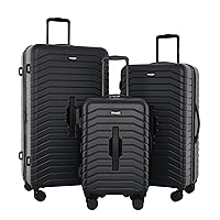 Wrangler Trunk Spinner, Black, 3 Luggage Set