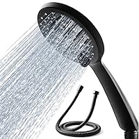 Hand held Shower,5 Mode Shower Head With 59 Inch Stainless Steel Hose,Anti-clogging nozzle,Showerheads & Handheld showers, High Pressure Shower Heads With Handheld Adjustable Filter.(Matte Black)