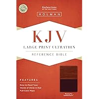 KJV Large Print Ultrathin Reference Bible, Brown/Tan LeatherTouch KJV Large Print Ultrathin Reference Bible, Brown/Tan LeatherTouch Imitation Leather