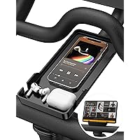 Phone Holder for Peloton Bike And Accessories, Built-in Anti-Slip Silicone mat Mount Tray, Peloton Phone Holder for iPhone, iPad - Easy Installation