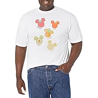 Disney Big & Tall Classic Mickey Assorted Fruit Men's Tops Short Sleeve Tee Shirt