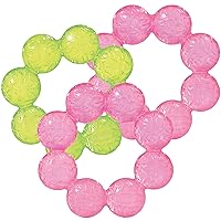 3-Pack Water Teethers - 2 Pink + 1 Lime Set