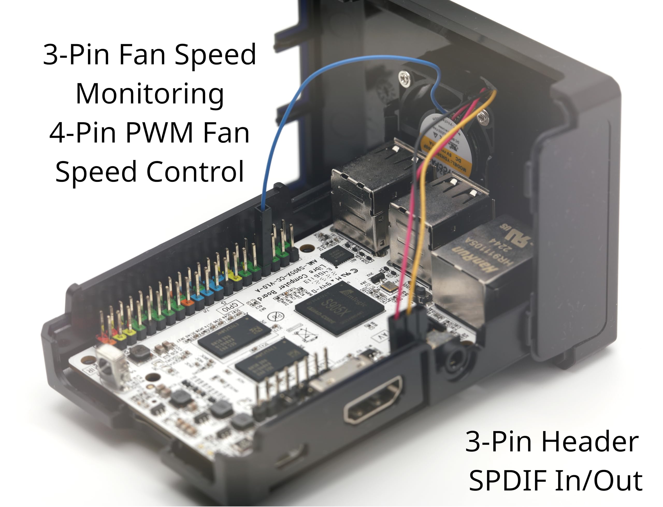 Libre Computer Sweet Potato Single Board ARM SBC AML-S905X-CC-V2 2GB Pi PC Alternative