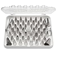 Ateco Cake, 783 55 pc Decorating Tip Set, Silver