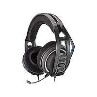 RIG 400HS Officially Licensed Playstation Gaming Headset with Removable Noise Canceling Microphone for PS4, PS5, and PCs - Black
