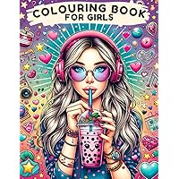 Colouring Book For Girls Ages 8-12: 50 unique motives (horses, animals, patterns, Portraits) for creative development and | relaxation perfect gift for girls and teenagers