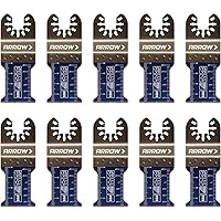 OSC107-10 Standard Wood and Nail Oscillating Tool Blade for Wood, PVC, Copper Pipe, Drywall, Universal, Fits Most Multitools, 1-5/16 inch, 10-Pack