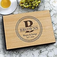 Personalized Walnut Cutting Board for Wedding, Anniversary Gift for Couple, Birthday Gift, Bridal Shower Gift, Real Estate Gift,Mother's Day, Gift for Husband,Closing Gift,Coating-free, W/Names