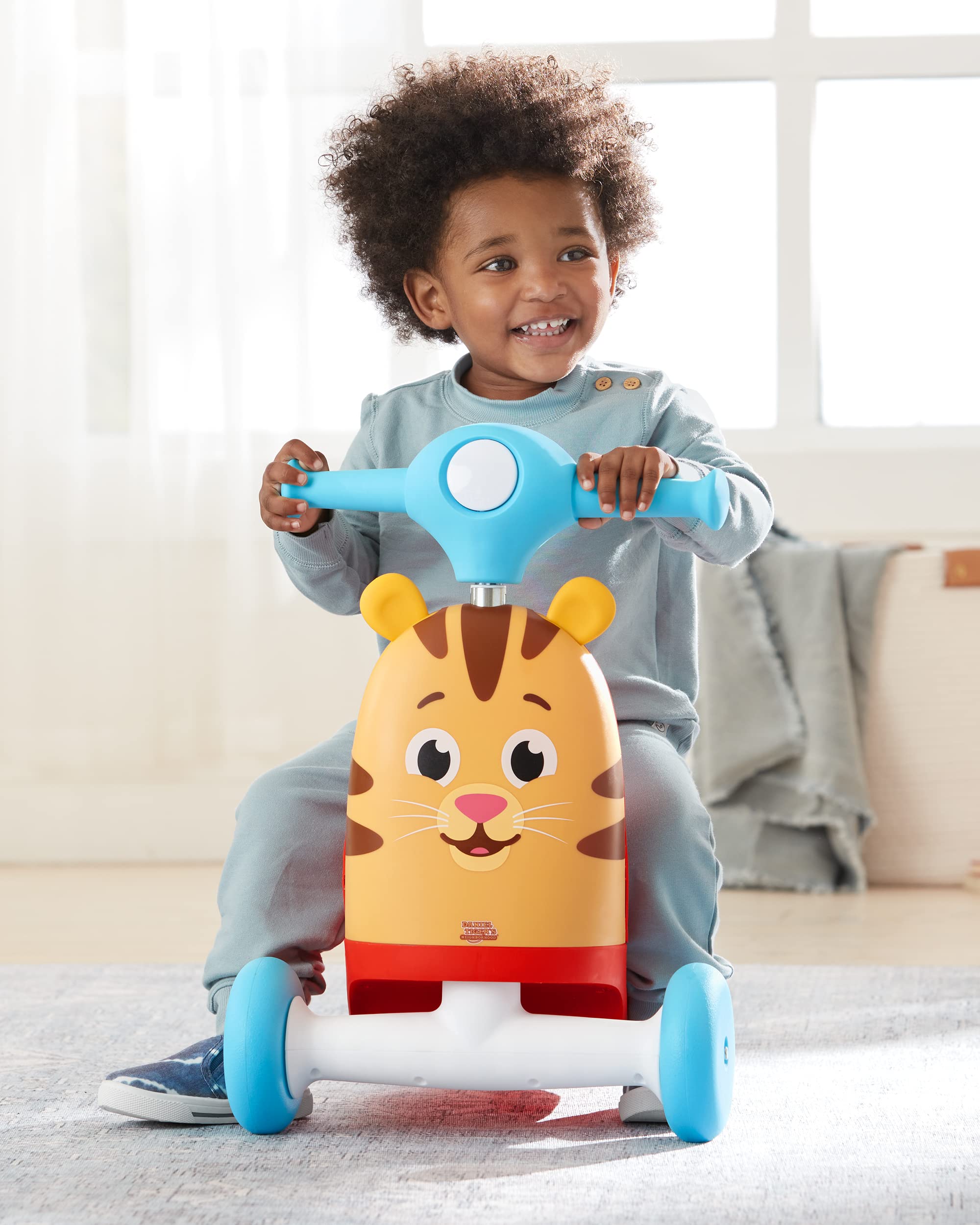 Skip Hop 3-in-1 Baby Activity Push Walker to Toddler Scooter, Daniel Tiger