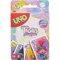 Mattel Games UNO Trolls 3: Band Together Card Game for Kids, Adults & Game Night Featuring Trolls Characters & Special Rule