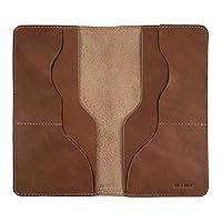 Hide & Drink, Large Wallet Handmade from Full Grain Leather (Single Malt Mahogany)