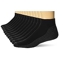 Hanes Men's Socks, X-Temp Cushioned Low Cut Socks, 12-Pack