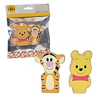 Just Play Disney Wooden Toys 2-Piece Figure Set with Winnie the Pooh & Tigger, Officially Licensed Kids Toys for Ages 2 Up