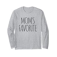 MOM'S FAVORITE FUN SAYING DECORATIONS LADIES WOMEN MEN KIDS Long Sleeve T-Shirt