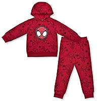 Marvel Spidey and His Amazing Friends Red Hoodie and Jogger Sweatpant Set for Toddler Boy