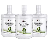 LG LT500P LT500P3 Refrigerator Water Filter, 3 Count (Pack of 1), White