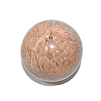 Sphere - Peach Moonstone Ball Size - (63 mm - 76 mm) 2.5-3 Inch Natural Chakra Balancing Crystal Healing Stone