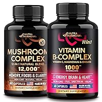 NUTRAHARMONY Mushroom Complex & Vitamin B Complex Capsules