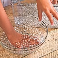 Jelly Marbles Water Storage Beads -13600 Balls - Spheres Absorb 300 X Their Weight in Water! Pick from 12 Colors (Clear)