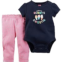 Carter's Always Mommys Sweetie 2 Piece Pants Set Newborn Navy