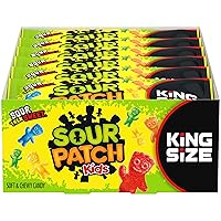SOUR PATCH KIDS Soft & Chewy Candy, 18 - 3.4 oz King Size Bags