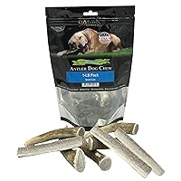Elk Antler Chews for Dogs | Naturally Shed USA Collected Elk Antlers | All Natural A-Grade Premium Elk Antler Dog Chews | Product of USA, 1-LB Small Cuts