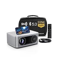 4K Projector with Wifi and Bluetooth, TURBOAMP 5G Native 1080P Movie Projector, 300 ANSI lm 200