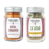 Burlap & Barrel's Spice Combo: Za'atar and Royal Cinnamon - Elevate Your Culinary Creations with These Exceptional Flavors!