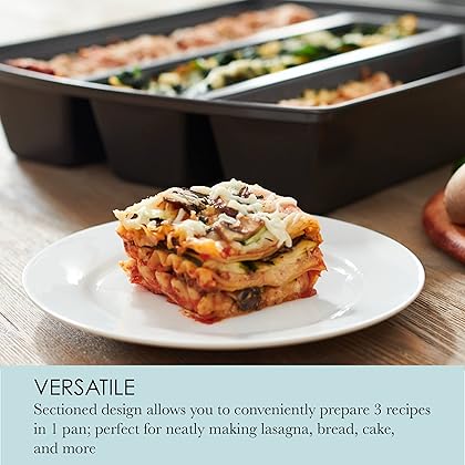 Chicago Metallic - 26783 Chicago Metallic Professional Lasagna Trio Pan, 12 by 16 by 3