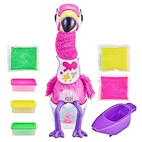 Gotta Go Flamingo Value Pack: Sherbet | Interactive Plush Toy That Eats, Sings, Dances, Poops and Talks. Bonus Food, Containers and Bib. Batteries Included. for Kids Ages 4+.