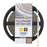 Armacost Lighting 153250 RibbonFlex PRO Series 120 LED/M LED Lights Tape, 32.8 ft, 4000K