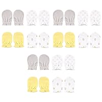 Luvable Friends Scratch Mittens, 12 Pack, Yellow Owl