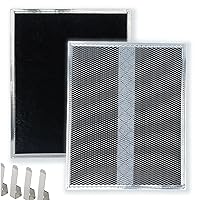 99010308 Carbon Replacement Filter compatible with Broan QS WS BPSF30 S99010308 GE: WB02X10707 NON-Ducted Thick Range Hood Charcoal Filters
