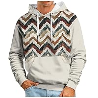 Mens Big And Tall Hoodies Hooded Digital Printed Sweater Basic Sweater