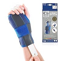 Stabilized Carpal Tunnel Wrist Brace - Tendonitis Wrist Brace - For Arthritis, Tendonitis, Joint Pain, Sprains - Adjustable Compression - Left Hand - Class 1 Medical Device