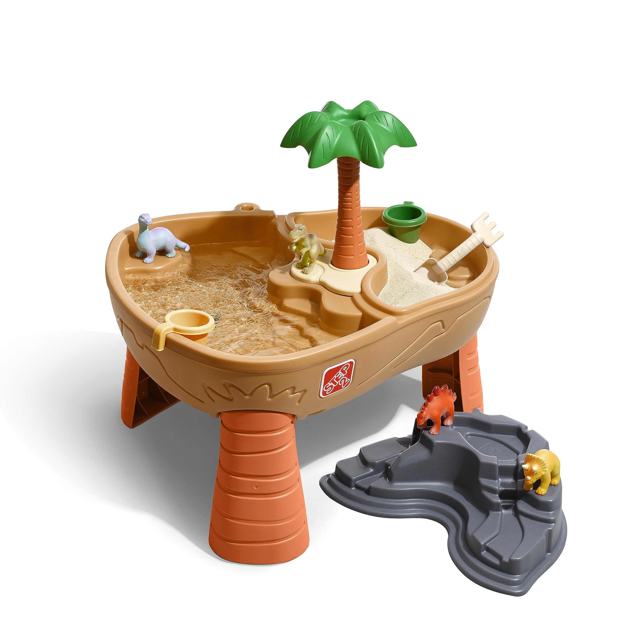 Step2 Dino Dig Sand & Water Table, 24 months to 60 months, Includes dino table, dino figures, accessories