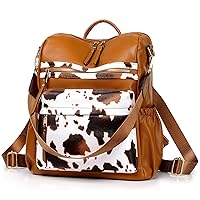 Dora & Liz Women Backpack Purse Fashion Leather Designer Ladies Convertible Travel College Shoulder Bags with Colorful Strap