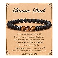 UNGENT THEM To Mens Boys Bracelet Gifts for Dad, Son, My Man, Grandson, Brother, Husband, Bonus Dad, Uncle- Anniversary Graduation Birthday Father's Day Christmas Retirement Graduation Gifts for Him